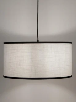 Lampada A Sospensione Con Paralume In Lino Claudette