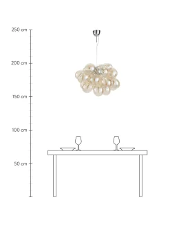 Lampada A Sospensione Con Sfere Di Vetro Gross Grande