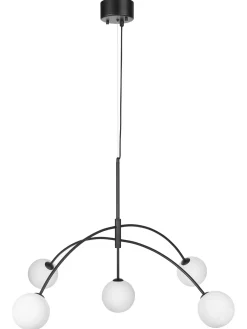 Lampada A Sospensione Grande In Vetro Opale Heaven