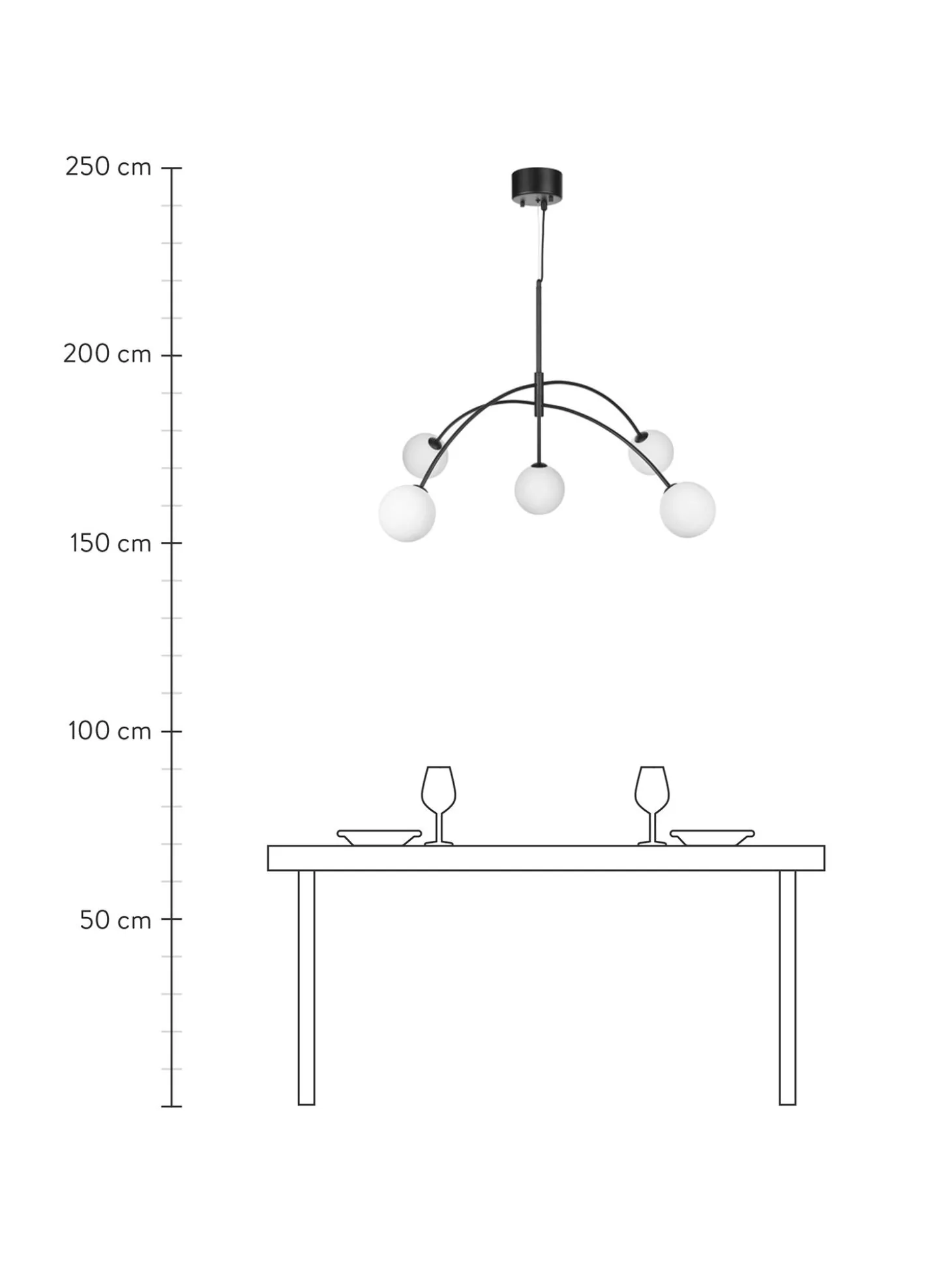 Lampada A Sospensione Grande In Vetro Opale Heaven
