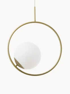 Lampada A Sospensione In Vetro Opalino Chloe