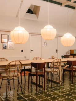 Lampada A Sospensione In Tessuto Intrecciato Beau