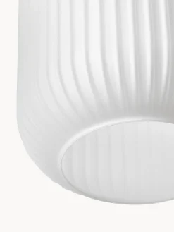 Lampada A Sospensione In Vetro Opalino Candela