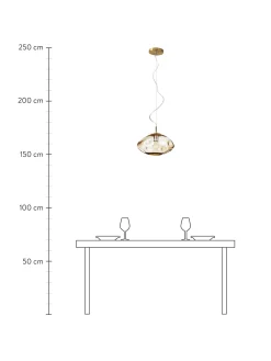 Lampada A Sospensione In Vetro Amora