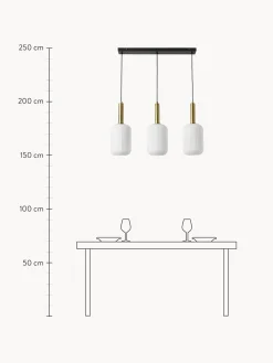 Lampada A Sospensione In Vetro Opalino Candela