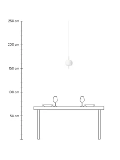 Lampada A Sospensione Luce Regolabile In Vetro Soffiato Kushi