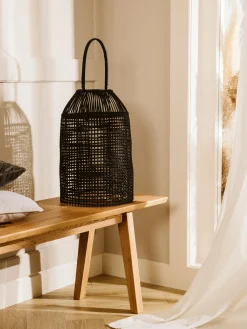 Lanterna Fatta A Mano In Rattan Hazel