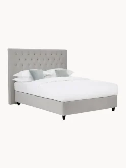 Letto Boxspring Premium In Velluto Phoebe