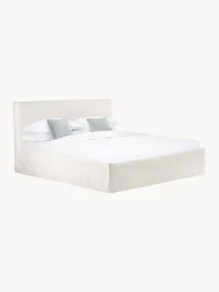 Letto Imbottito Con Contenitore Feather