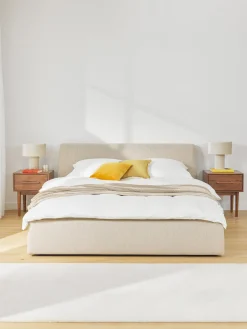 Letto Imbottito Con Contenitore Cloud