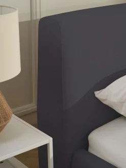 Letto Imbottito Con Contenitore Cloud