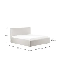 Letto Imbottito Con Contenitore Feather