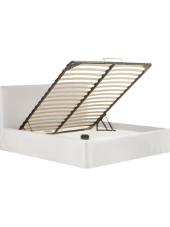 Letto Imbottito Con Contenitore Feather