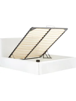 Letto Imbottito Con Contenitore Feather