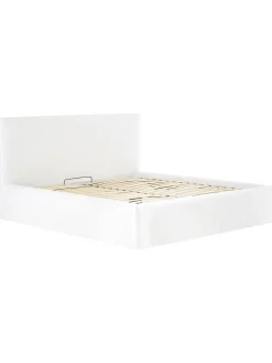 Letto Imbottito Con Contenitore Feather