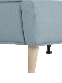 Letto Imbottito Con Piedini In Legno Moon