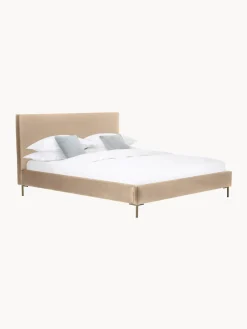 Letto Imbottito In Velluto Peace