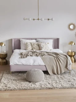 Letto Imbottito In Velluto Dusk