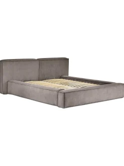 Letto Imbottito In Velluto A Coste Con Contenitore Lennon