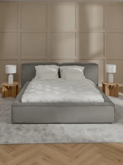 Letto Imbottito In Velluto A Coste Lennon