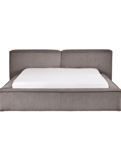 Letto Imbottito In Velluto A Coste Con Contenitore Lennon