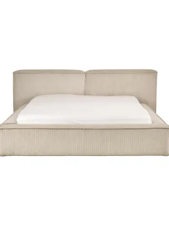 Letto Imbottito In Velluto A Coste Con Contenitore Lennon