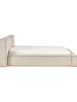 Letto Imbottito In Velluto A Coste Con Contenitore Lennon