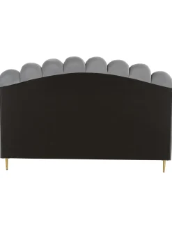 Letto Matrimoniale Imbottito In Velluto Glamour