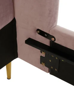 Letto Matrimoniale Imbottito In Velluto Glamour