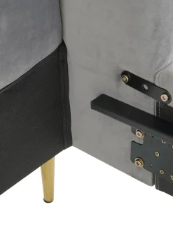 Letto Matrimoniale Imbottito In Velluto Glamour