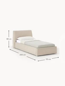 Letto Singolo Con Contenitore Cloud