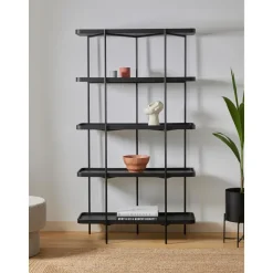 Libreria Grande In Legno Con Struttura In Metallo Renee