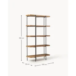 Libreria Grande In Legno Con Struttura In Metallo Renee