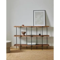 Libreria In Legno Con Struttura In Metallo Renee