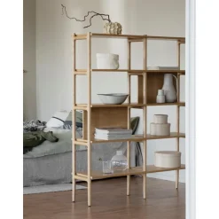 Libreria In Legno Di Quercia Holton