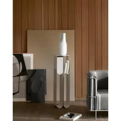 Mensola A Colonna Decorativa In Metallo Curvo