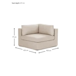 Modulo Angolare Con Rivestimento Sfoderabile Russell