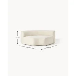 Modulo Angolare Curvo In Teddy Sofia