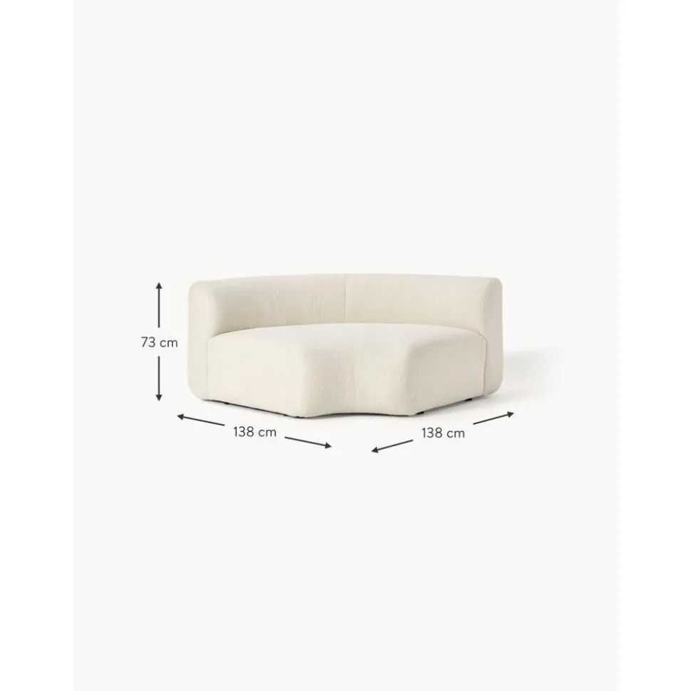 Modulo Angolare Curvo In Teddy Sofia