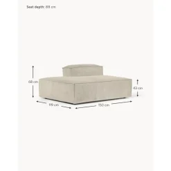 Modulo Angolare In Velluto A Coste Lennon