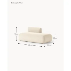 Modulo Componibile In Tessuto Boucle Sofia