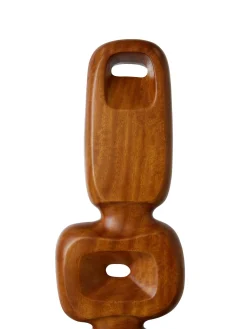 Oggetto Decorativo Grande In Legno Di Teak Ornament, Fatto A Mano