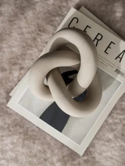 Oggetto Decorativo In Ceramica Knot