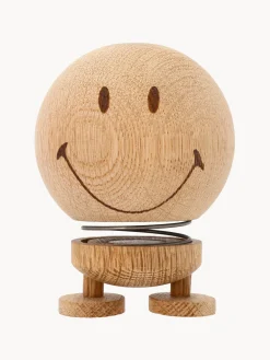 Oggetto Decorativo In Legno Di Quercia Smiley