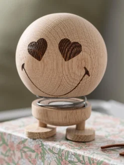 Oggetto Decorativo In Legno Di Quercia Smiley