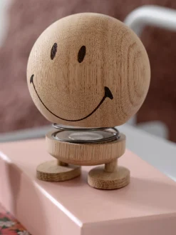 Oggetto Decorativo In Legno Di Quercia Smiley