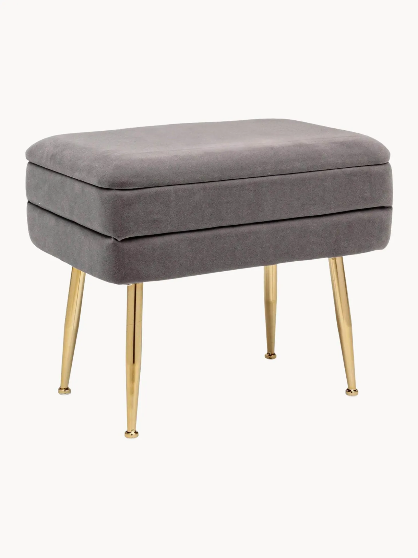 Panca Contenitore Imbottita In Velluto Pavlina