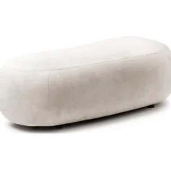 Panca Curva In Tessuto Alba