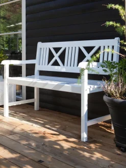 Panca Grande Da Giardino In Legno Rosenborg
