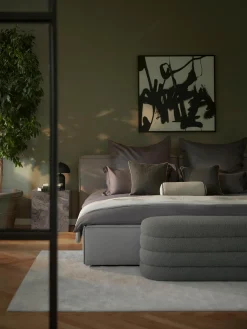 Panca Imbottita In Boucle Alto